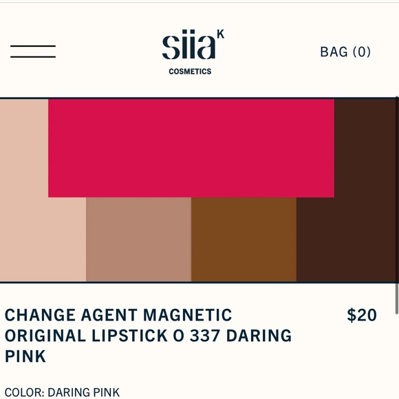 SIIA Change Agent Daring Pink Lipstick - Picture 6 of 8